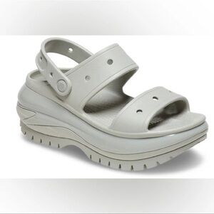 CROCS Mega Crush NWT Women's Platform Sandals in Elephant